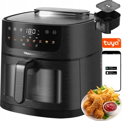 Produktbild von Fettfreie Fritteuse 8L Air Fryer Webber 1800W +WIFI +8 Programme PARA
