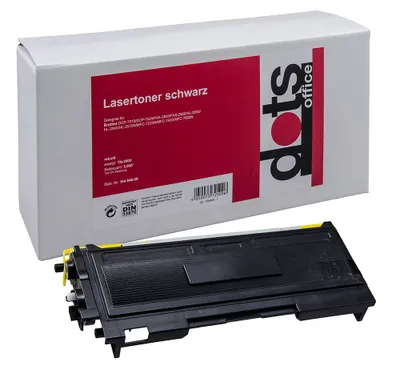 Produktbild von dots schwarz Toner kompatibel zu brother TN-2000