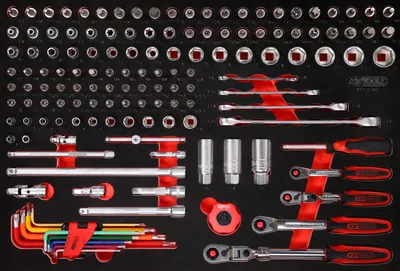Produktbild von KS Tools 811.0140, Steckschlüssel-Satz, 140 Kopf/Köpfe, 5,23 kg