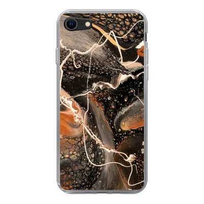 Produktbild von MuchoWow® Handyhülle Schutzhülle Hülle für iPhone SE 2020 Farbe - Design - Abstrakt Silikon Softcase Handy Hülle - Kartenbesitzer