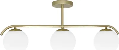 Immagine prodotto di Lampada da soffitto AMADEO in ottone e bianco, 3xE14x40W, vetro, dimensioni: 29x70x14,5 cm, IP20, Candellux