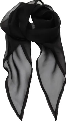 Image de Premier Foulard / écharpe en mousseline de soie pour femme RW2828 (taille unique) (Noir)