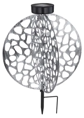 Produktbild von LED Solarleuchte, silber, Erdspieß, H 30 cm