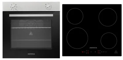 Produktbild von Backofen Herd Kochfeld Herdset Induktion 59 cm Einbau Timer Respekta