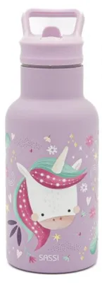 Produktbild von Trinkflasche Tiere - 21 x 7 cm - Rose | by Sassi Junior