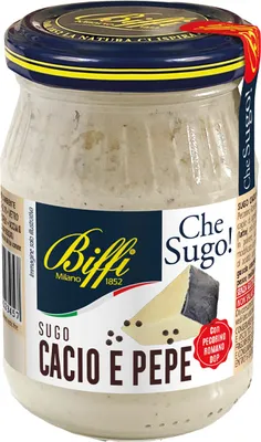 Produktbild von Biffi Cacio e Pepe Käsesauce 190 g – cremige italienische Pastasauce