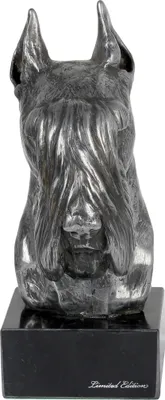 Produktbild von Art-Dog Büste Schnauzer – Bronzepulver-Harz-Guss