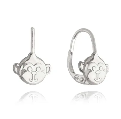 Obrázok produktu pre Strieborné náušnice Monkey Minet JMAD0039SE00