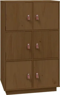 Obrázok produktu pre vidaXL Vysoká doska medovo hnedá 67x40x108,5 cm borovicový masív