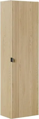 Image de Colonne de salle de bain KORI 140 cm chêne clair – Rangement suspendu 1 porte