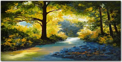 Produktbild von Coloray Bild aus Acryl 100 cm x 50 cm - Gehärtetes Acryl Acrylblock mit Bild Wohnzimmer Küche Dekoration Wanddekoration - Waldblumen