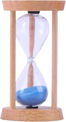 Produktbild von Mini-Sanduhr aus Holz (5 Minuten) – Schreibtischdekoration – Kreative Timer – Für Spiele im Klassenzimmer