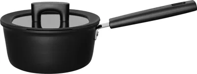 Produktbild von Fiskars Hard Face, 2,5 l, Rund, Schwarz, Aluminium, Schwarz, Keramik, Gas, Halogen, Induktion, Versiegelte Platte