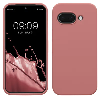 Obrázok produktu pre kwmobile obal na mobilný telefón pre Google Pixel 9a, pre Pixel 9a Puzdro - Silikónový kryt - bezdrôtové nabíjanie - Winter Rose