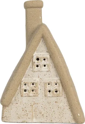 Immagine prodotto di Clayre & Eef Casa decorativa con LED 15x10x21 cm Vetroceramica beige