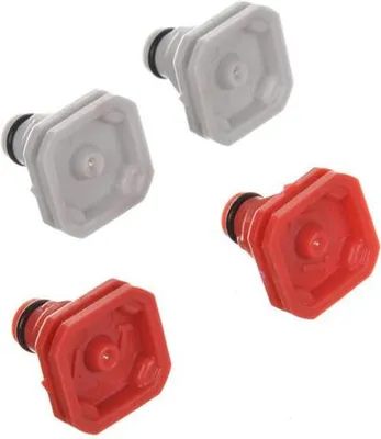 Produktbild von Nilfisk Patio Power T-racer Original Düsenset - 2 Flach- und 2 Punktdüsen