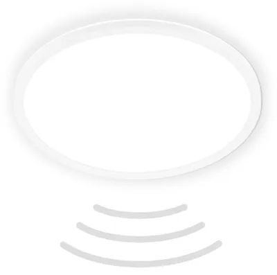 Productafbeelding van LED-inbouwspot voor het plafond, IP44, 22W, 3000 lm, 4000 K, afmetingen 3x42 cm, slank, wit, met achtergrondverlichtingseffect