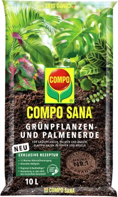 Produktbild von COMPO SANA Zelená zemina pro rostliny a palmy 10 litrů