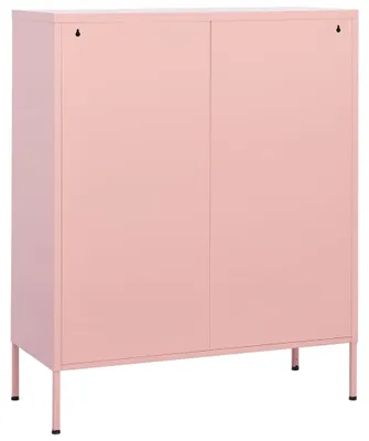 Obrázek produktu pro vidaXL Úložná skříň růžová 80x35x101,5 cm Ocel