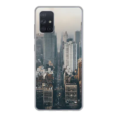 Produktbild von MuchoWow® Handyhülle Schutzhülle Hülle für Samsung Galaxy A51 Skyline von New York Silikon Softcase Handy Hülle - Schutzabdeckung