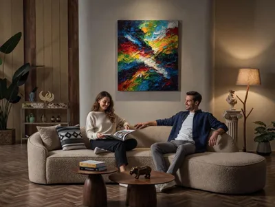 Immagine prodotto di Divano ad angolo, forma a L, colore marrone, design minimalista, stile moderno, confortevole