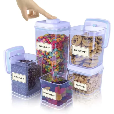 Vorratsdosen-Set 5er, luftdicht, BPA-frei, 500–2500 ml