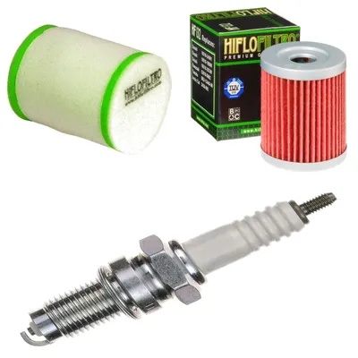 Image de Kit d'entretien pour Suzuki LT-Z 250 Quadsport 2004-2012 : filtre et bougie d'allumage de pamoto - Neuf