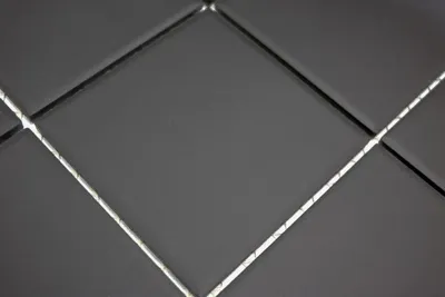 Produktbild von Handmuster Mosaik Fliese Keramik schwarz unglasiert Küchenrückwand Spritzschutz MOS14-CU922_m