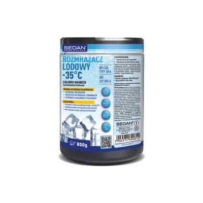 Zdjęcie produktu dla ROZMRAŻACZ LODOWY Chlorek magnezu BALKON SCHODY rozpuszcza lód 800g/1l