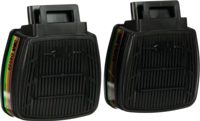 Image de jeu de filtres interchangeables 3M, 4 paires, filtre : ABEK1 4 pces