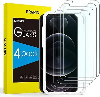 Produktbild von Gehärtetes Glas Apple Iphone 12 Pro Max + Rahmen Zur Montage Des Glases 4 Stück