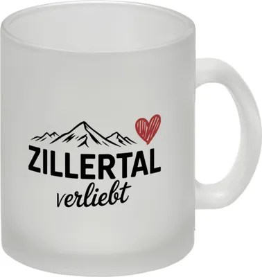 Produktbild von Zillertal verliebt Glas Tasse