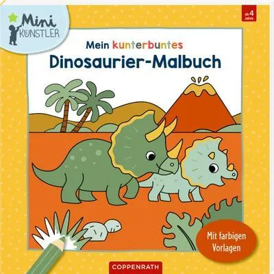 Immagine prodotto di Il mio libro da colorare pieno di dinosauri colorati