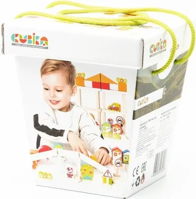 Produktbild von Lernspielzeug: Baukasten „Kleine Stadt“ für Jungen, Cubika