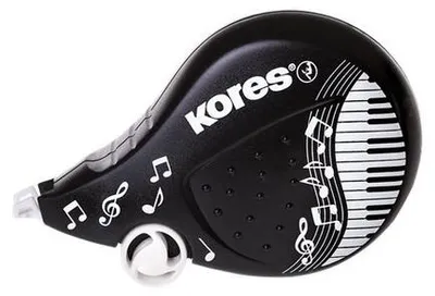Korekčný roller, 4,2 mm x 8 m, KORES "Scooter Black&White", mix farieb