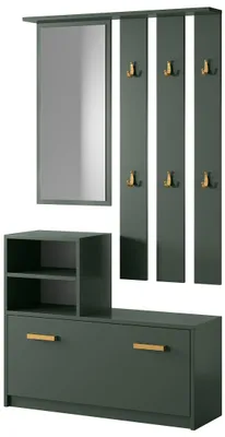 Produktbild von Selsey Flurgarderoben Set Garderobe Flur Wandgarderobe Garderobenpaneel Schuhreg