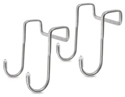 Immagine prodotto di Ganci doppi da appendere alla porta in acciaio inox, set da 2