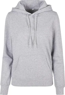 Image de Build Your Brand Basic BB007 | LadiesŽ Basic Hoody Regular Fit Poche kangourou - Couleur : Heather Grey - Taille : XXL