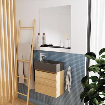 Immagine prodotto di Lavabo appoggio 44,2 x H.12 cm grigio CALA