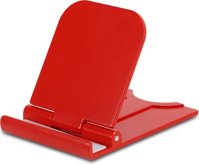 Image de Cadorabo Support de table pour téléphone portable Support de téléphone portable en rouge pour la maison et les déplacements