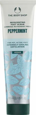 Productafbeelding van PEPPERMINT: Verfrissende voetenscrub met vulkanische steen, 100 ml