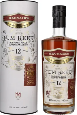 Produktbild von MacNairs Lum Reek Peated 12 Years + Box 700ml 46% Vol.
