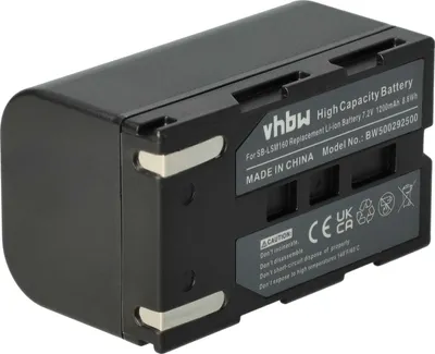 Produktbild von vhbw Akku Ersatz für Samsung SB-LSM80, SB-LSM320, SB-LSM160 für Videokamera Camcorder (1200 mAh, 7,2 V, Li-Ion)