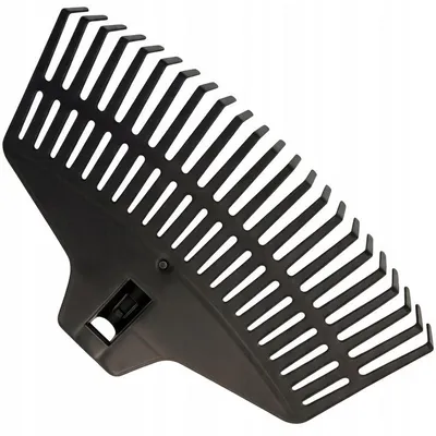 Produktbild von 38 cm Kunststoffrechen, 21 Zinken, ABS, Schwarz