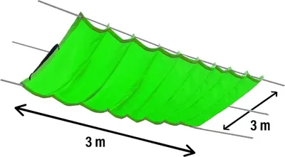Produktbild von Sonnensegel einziehbares Pergola Markise Wasserdicht Sonnenschutz Garten verstellbar 100% Schutz vor UV-Strahlungen(B:300cm L:300cm, Grün)