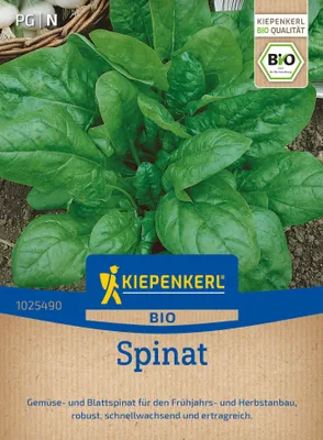 Produktbild von Kiepenkerl Spinatsamen Vroeg Reuzenblad Spinacia oleracea 10-12 lfd. Meter