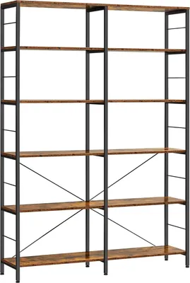 Immagine prodotto di Libreria VASAGLE, scaffale verticale a 6 livelli, 30 x 120 x 172,5 cm, design industriale, per soggiorno, studio, balcone, cucina