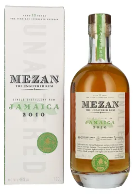 Image de Mezan The Unaltered Rum Jamaica 2010 46% Vol. 0,7l en boîte cadeau