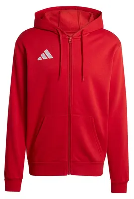 Immagine prodotto di Giacca con cappuccio adidas Entrada 26, taglia S, colore rosso/bianco "team power"