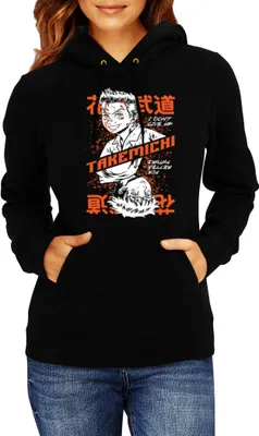 Produktbild von Damen Kapuzenpullover Japan Anime Manga Tokyo Anime Revengers Takemechi, Lady M / Schwarz